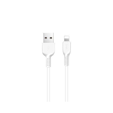 HOCO X20 Zesílený datový a nabíjecí kabel USB/Lightning, délka 2m, bílý