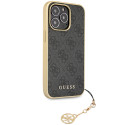 Kryt Guess 4G CHARMS COLLECTION pro iPhone 14 Pro - šedý