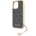 Kryt Guess 4G CHARMS COLLECTION pro iPhone 14 Pro - šedý