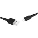HOCO X20 Zesílený datový a nabíjecí kabel USB/Lightning, délka 3m, černý