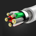 HOCO X23 Datový a nabíjecí kabel USB-C/USB-C a podporou PD, 1.0m, 3A, bílá