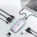 Choetech 9in1 multifunctional USB Type C HUB - 3x USB 3.2 Gen 1 / SD and TF memory card reader / HDMI 4K 30Hz / VGA Full HD