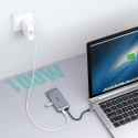 Choetech 9in1 multifunctional USB Type C HUB - 3x USB 3.2 Gen 1 / SD and TF memory card reader / HDMI 4K 30Hz / VGA Full HD