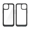 AG PREMIUM Zesílené pouzdro Outer Space s pružným rámem pro iPhone 15 - černé