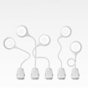 Wireless LED reading lamp with clip + black micro USB cable
