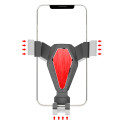 Gravity smartphone car holder, silver (YC07)