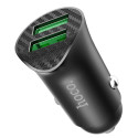 HOCO Z39 Duální autonabíječka s 2x USB QC3.0 a výkonem 18W, černá