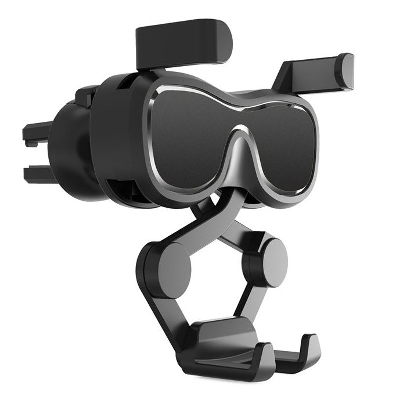 Gravitační držák do auta na smartphone do mřížky ventilace s vůní (YC06) - černý