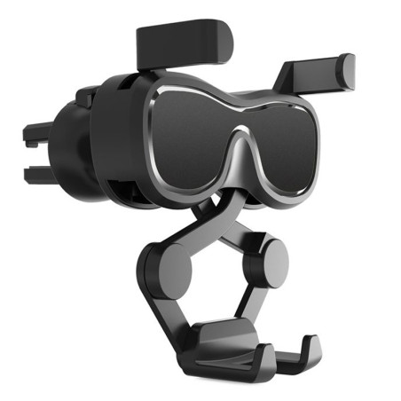 Gravitační držák do auta na smartphone do mřížky ventilace s vůní (YC06) - černý