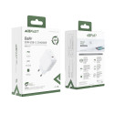 Acefast charger GaN USB Type C 30W, PD, QC 3.0, AFC, FCP white (A21 white)