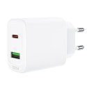 Nabíječka do sítě Acefast USB Type C / USB 20W, PPS, PD, QC 3.0, AFC, FCP (A25) - bílá