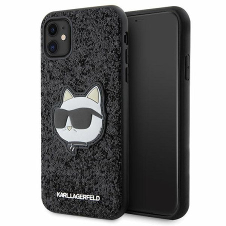 Kryt Karl Lagerfeld KLHCN61G2CPK pro iPhone 11 / XR - black/black
