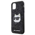 Kryt Karl Lagerfeld KLHCN61G2CPK pro iPhone 11 / XR - black/black