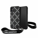 Kryt Karl Lagerfeld KLHCN61SAKLMBSK pro iPhone 11/XR - black