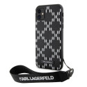 Kryt Karl Lagerfeld KLHCN61SAKLMBSK pro iPhone 11/XR - black