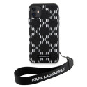 Kryt Karl Lagerfeld KLHCN61SAKLMBSK pro iPhone 11/XR - black