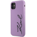 Kryt Karl Lagerfeld KLHCN61SKSVGU iPhone 11/XR - fialová