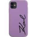 Kryt Karl Lagerfeld KLHCN61SKSVGU iPhone 11/XR - fialová