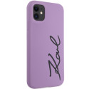 Kryt Karl Lagerfeld KLHCN61SKSVGU iPhone 11/XR - fialová