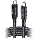Acefast C4-03 Black USB-C - USB-C PD QC cable 100W 5A 480Mb/s 2m - black