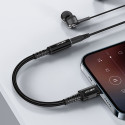 Acefast audio cable MFI Lightning - 3.5mm mini jack (female) 18cm, AUX black (C1-05 black)