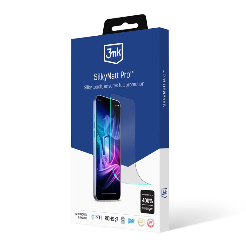 Ochranné sklo 3mk SILKY MATT PRO pro iPhone 13 mini - černá (matná)