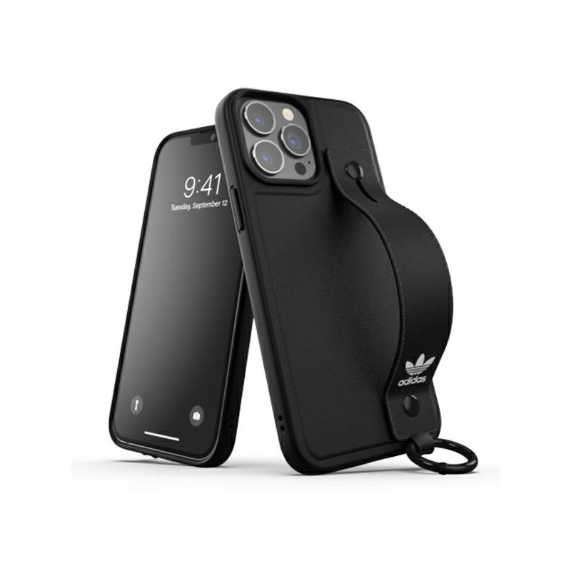 Pouzdro Adidas OR HAND STRAP CASE pro iPhone 13 Pro Max - černá/černá