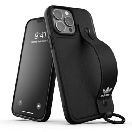 Pouzdro Adidas OR HAND STRAP CASE iPhone 13 Pro Max - černá/černá