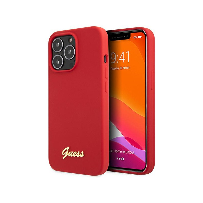 Kryt Guess GUHCP13XLSLMGRE pro iPhone 13 Pro Max - red/burgundy