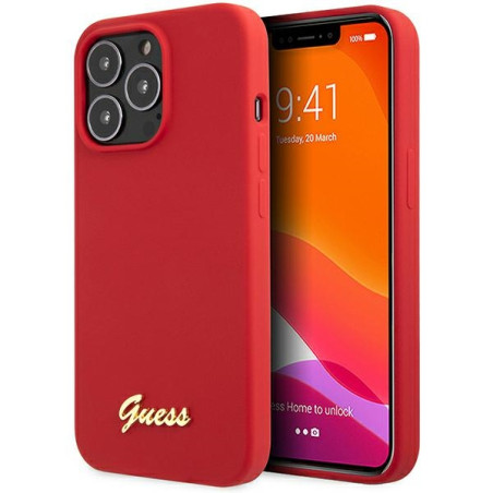 Kryt Guess GUHCP13XLSLMGRE iPhone 13 Pro Max - red/burgundy