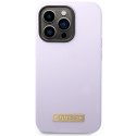 Kryt Guess GUHMP14LSBPLU pro iPhone 14 Pro fialová