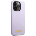 Kryt Guess GUHMP14LSBPLU pro iPhone 14 Pro fialová