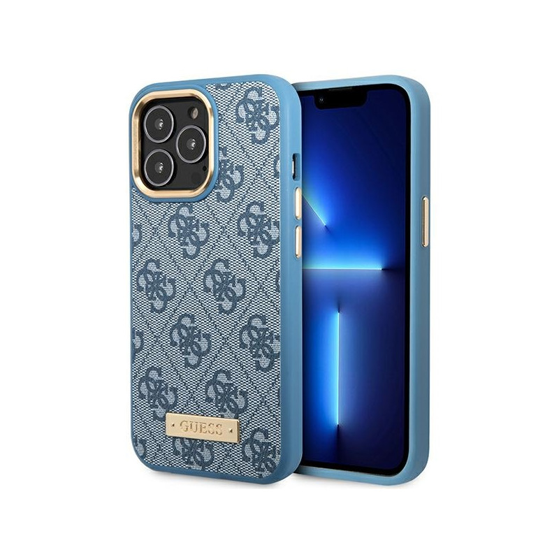 Kryt Guess GUHMP14LU4GPRB pro iPhone 14 Pro - modrá
