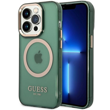 Kryt Guess GUHMP14XHTCMA pro iPhone 14 Pro Max - zelená/khaki