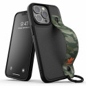 Pouzdro Adidas OR Hand Strap Case iPhone 13 Pro - černá/zelená