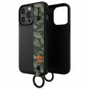 Pouzdro Adidas OR Hand Strap Case iPhone 13 Pro - černá/zelená