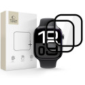 Hybridní ochranné sklo Tech-Protect Glass Flex+ (2 ks) pro Apple Watch 10 / 11 (46 mm) – černé