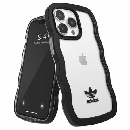 Kryt Adidas OR Wavy pro iPhone 13 Pro/13 6.1" - černá/transparentní