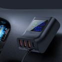 Acefast car charger 90W USB Type C / 3x USB / cigarette lighter socket, PPS, PD3.0, QC3.0, AFC, FCP charging station black (B8