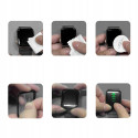 Hybridní ochranné sklo Tech-Protect Glass Flex+ (2 ks) pro Apple Watch 4 / 5 / 6 / SE 1 / 2 / 3 (40 mm) – černé
