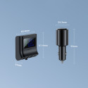 Acefast car charger 90W USB Type C / 3x USB / cigarette lighter socket, PPS, PD3.0, QC3.0, AFC, FCP charging station black (B8