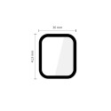 Hybridní ochranné sklo Tech-Protect Glass Flex+ (2 ks) pro Apple Watch 4 / 5 / 6 / SE 1 / 2 / 3 (44 mm) – černé