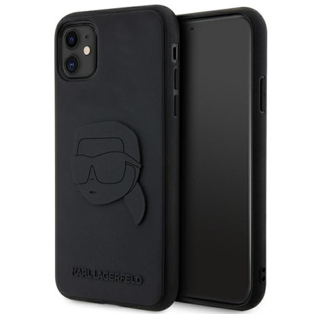 Kryt Karl Lagerfeld KLHCN613DRKNK pro iPhone 11/XR - black