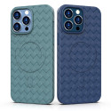 Kryt Hurtel Woven Case iPhone 15 - navy blue