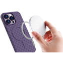 Kryt Hurtel Woven Case pro iPhone 15 - fialová