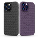 Kryt Hurtel Woven Case pro iPhone 15 - fialová
