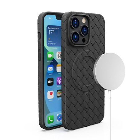 Kryt Hurtel WOVEN CASE pro iPhone 15 Pro - black