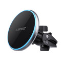 Acefast Qi 15W wireless car charger, magnetic phone holder for air vent, black (D3 black)