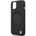 Kryt BMW Signature Liquid Silicone MagSafe iPhone 14 - černý