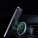 Acefast Qi 15W wireless car charger, magnetic phone holder for air vent, black (D3 black)
